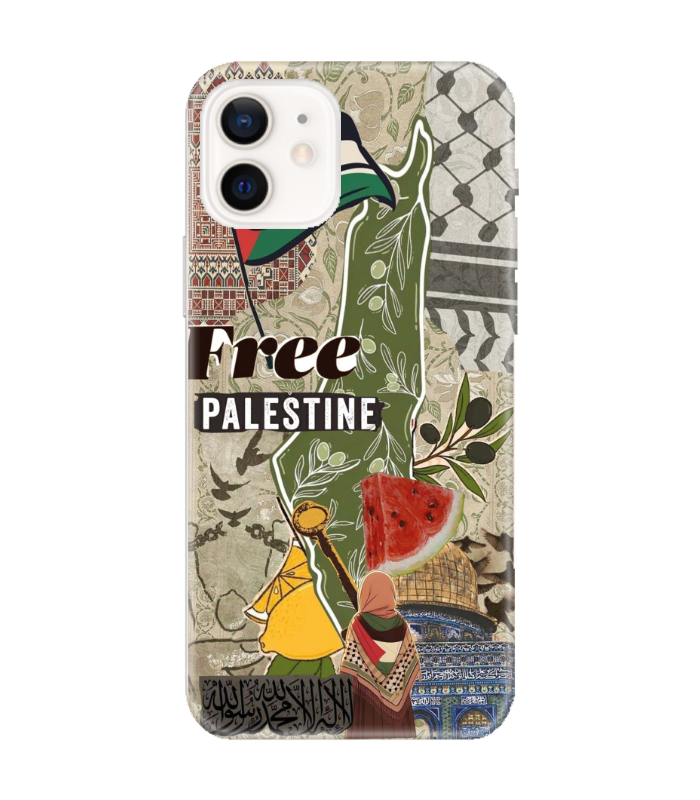 Free Palestine Desenli Telefon Kılıfı – Kudüs & Karpuz Temalı