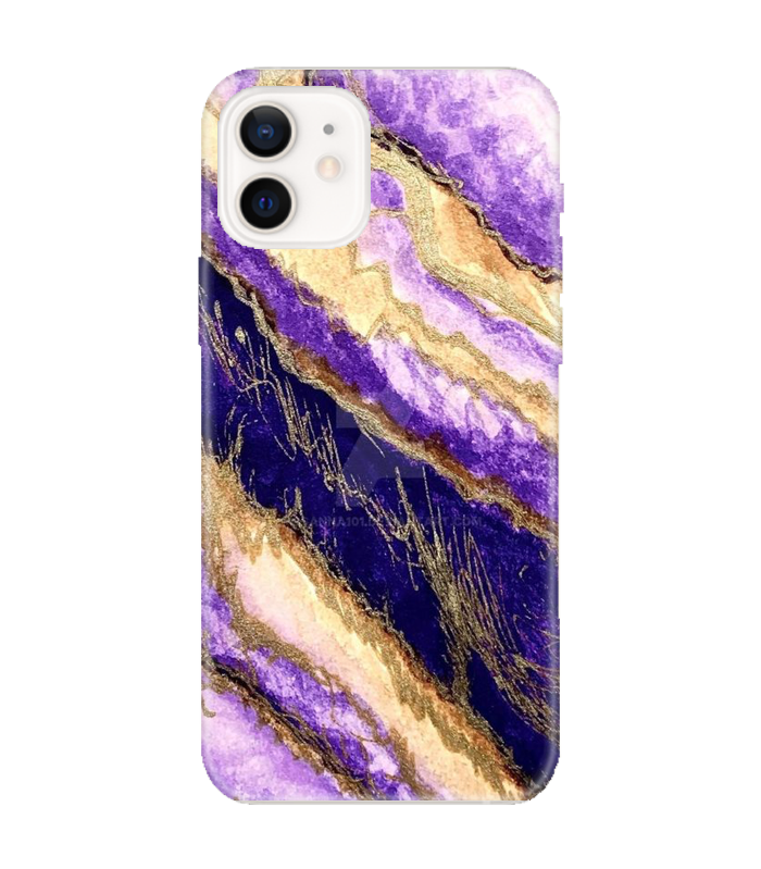 Royal Amethyst Altın Işıltılı Mor Agat